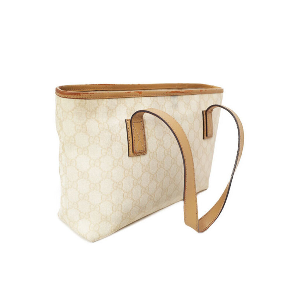 Gucci White beige hue tote bag GG Supreme